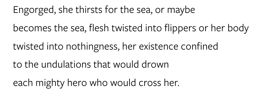 Excerpt from The Previously Unnoticed Love Story of Scylla and Charybdis, by Emily Carlson.